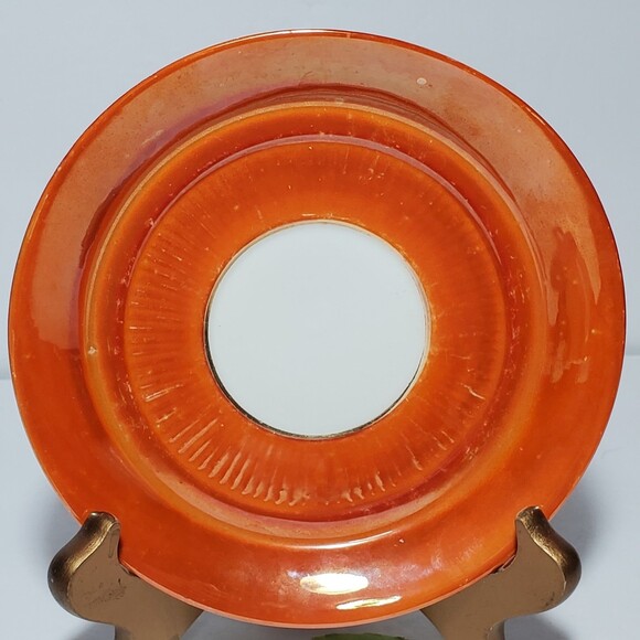 Vintage Teacup and Saucer Orange Germany Bird - Picture 8 of 9